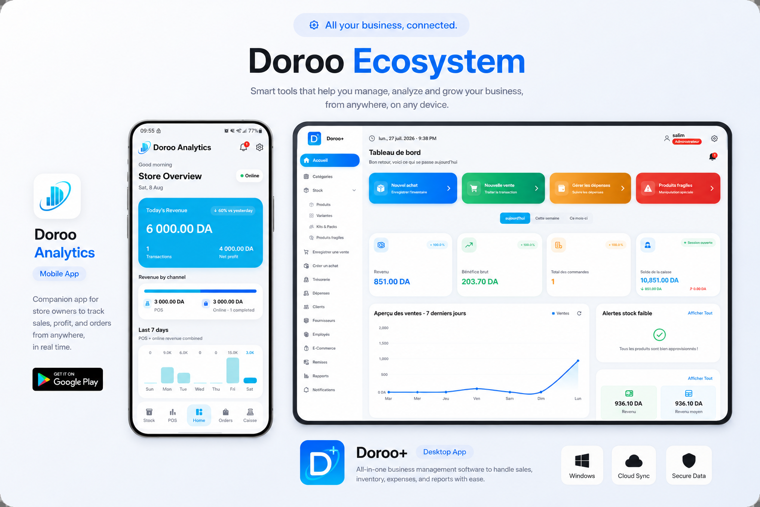 Doroo+ — POS & ERP SaaS Platform